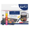 Marker permanent FABER CASTELL Creative, 6 culori/set
