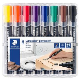 Marker permanent STAEDTLER Lumocolor 352, 8 culori/set