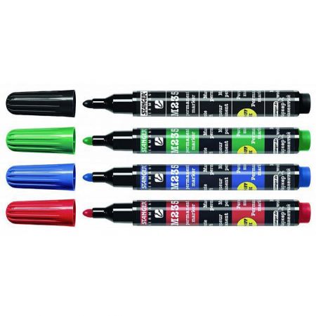 Set markere permanente STANGER 4 buc