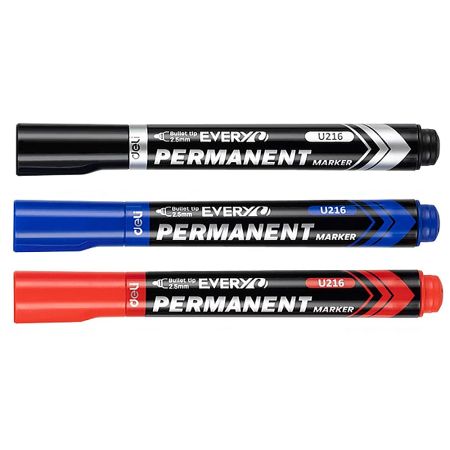 Marker permanent, varf rotund, DELI Every U216