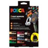 Marker UNI Posca 2025, 8 buc/set, in saculet textil