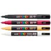 Marker UNI Posca 2025, 8 buc/set, in saculet textil