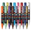 Marker varf 0.7 mm, culori intense, UNI Posca PC-1M, 16 culori/set