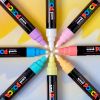 Marker varf 1.8-2.5 mm UNI Posca PC-5M 4P, 4 culori/set