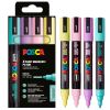 Marker varf 1.8-2.5 mm UNI Posca PC-5M 4P, 4 culori/set