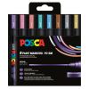 Marker varf 1.8-2.5 mm UNI Posca PC-5M, 8 culori/set