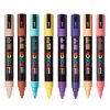 Marker varf 1.8-2.5 mm UNI Posca PC-5M Manga Hero, 8 culori/set