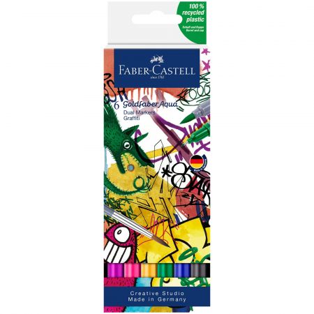 Markere acuarela FABER-CASTELL Goldfaber Aqua Dual Graffiti