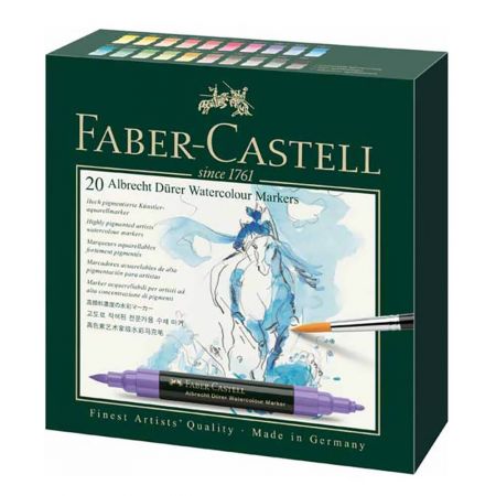 Markere acuarela, cu 2 capete FABER-CASTELL Albrecht Durer