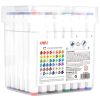 Markere sketching cu 2 capete 1 mm/7 mm, DELI Color Emotion 70801, 48 culori/set