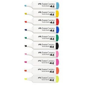 Marker pentru textile, varf tesit FABER-CASTELL Textile