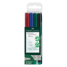 Markere permanente Multimark FABER-CASTELL, 4 buc/set
