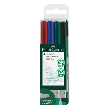 Markere permanente Multimark FABER-CASTELL, 4 buc/set