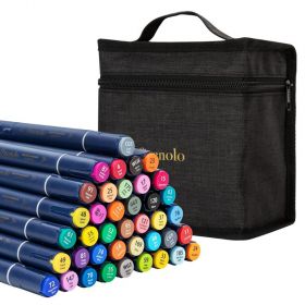 Markere sketching cu 2 capete 1 mm/6 mm, DELI Finenolo 184, 40 culori/set