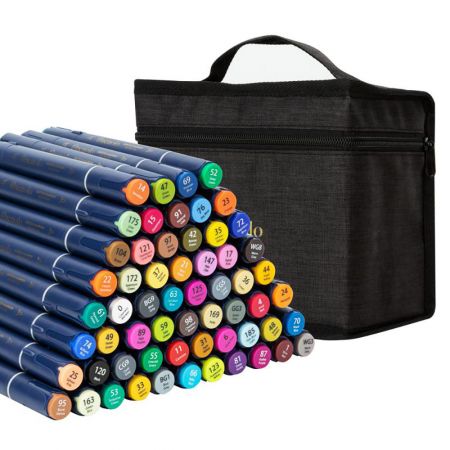 Markere sketching cu 2 capete, DELI Finenolo, 60 culori