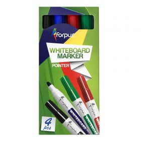 Marker whiteboard si flipchart, FORPUS, 4 buc./set