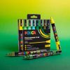Marker varf 1.8-2.5 mm, nuante de verde, UNI Posca PC-5M, 8 culori/set