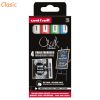 Marker creta lichida 1.8-2.5 mm, UNI Chalk PWE-5M-4P, 4 culori/set