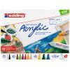 Set markere pictura cu vopsea acrilica EDDING Acrylic, 12 buc/cutie