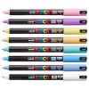 Marker varf 0.7 mm, culori pastel, UNI Posca PC-1MR, 8 culori/set