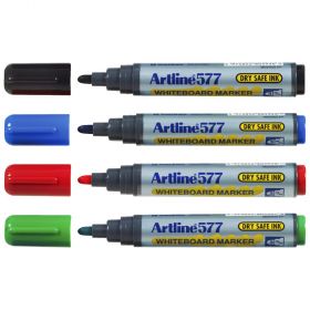 Whiteboard marker varf rotund, 4 buc/set, ARTLINE 517