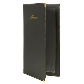 Mapa meniu 1/2 x A4, colturi aurii, 2 folii, SECURIT Classic