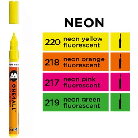 Marker acrilic pictura 2 mm MOLOTOW One4All 127HS Neon Fluoresce
