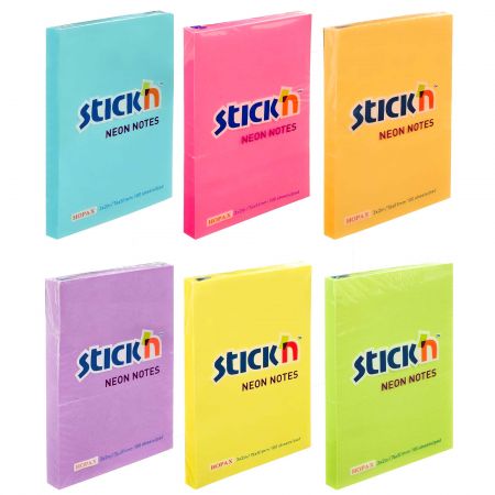Postit autoadeziv 76 x 51 mm, 100 file, STICK'N