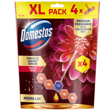 Odorizant bile toaleta DOMESTOS Power 5, 4x55 g