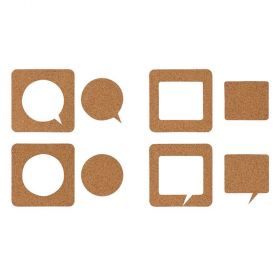 Forme magnetice pluta, 4 buc/set, BI-OFFICE FP1106 