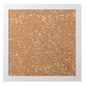 Panou pluta BI-OFFICE, 45x45 cm, rama lemn alba, SF2414116616