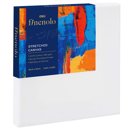 Panze pictura pe sasiu 15x15 cm, DELI Finenolo, 2 buc/set