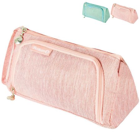 Etui cu 2 fermoare HERLITZ Canvas