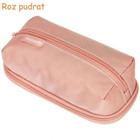 Penar etui cu 2 fermoare, PELIKAN Quatro Twill