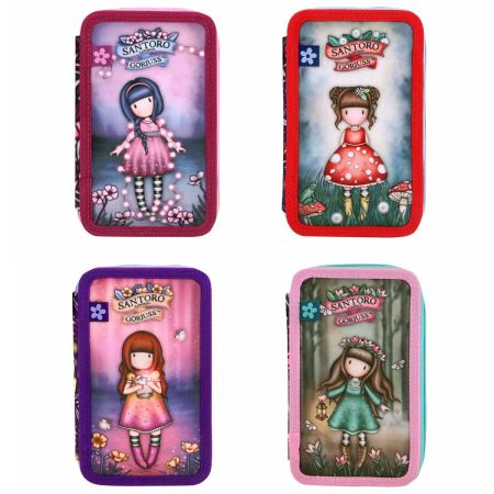 Penar fete echipat, 45 piese, 3 fermoare, SANTORO Gorjuss