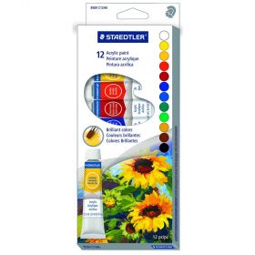 Culori acrilice 12 tuburi/set STAEDTLER 8500