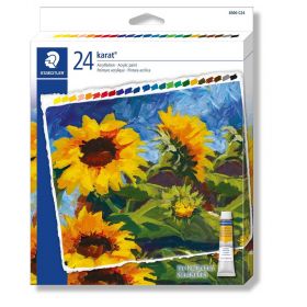 Culori acrilice 24 tuburi/set STAEDTLER 8500