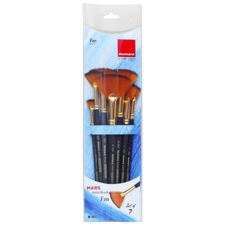 Pensule ISOMARS Mars Artist Fan MF7, 7 buc/set