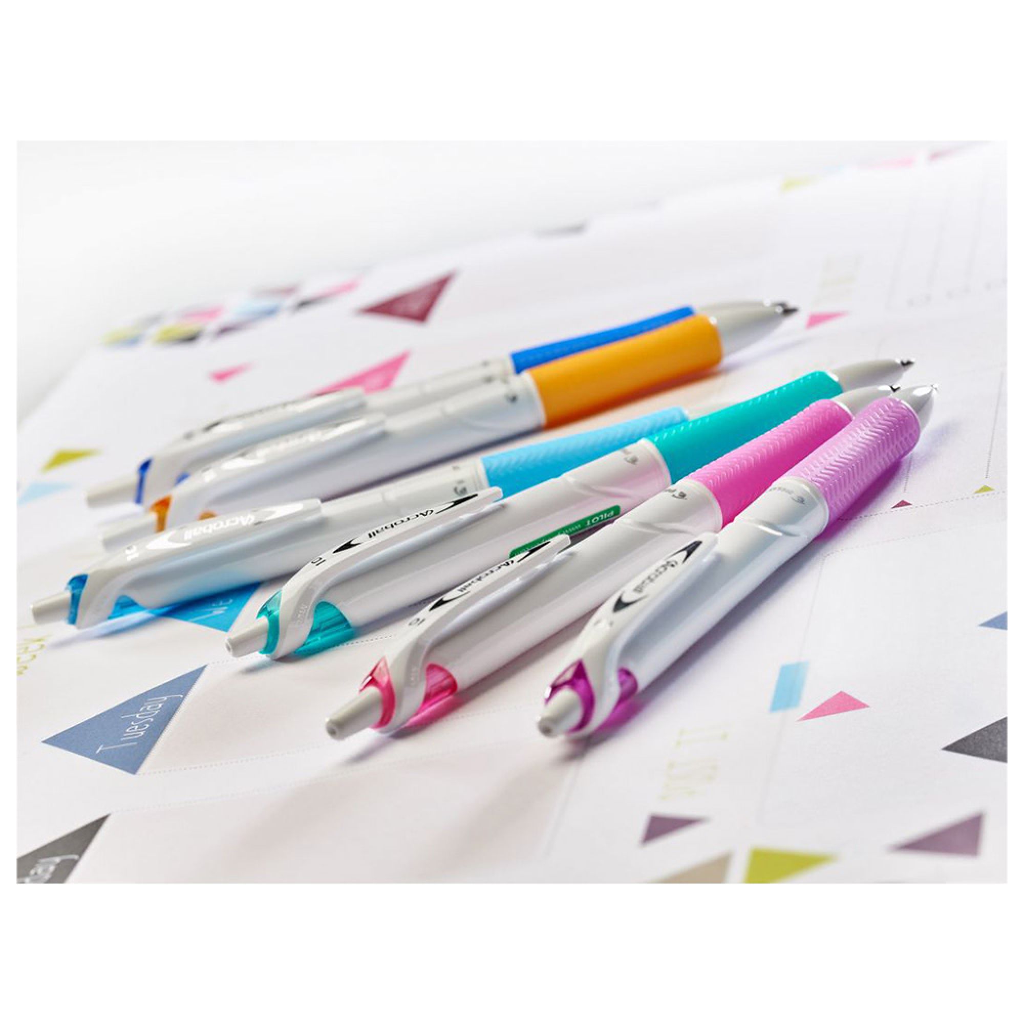 Pix cu mecanism PILOT Acroball Pure White Begreen, 1 mm | Office Direct