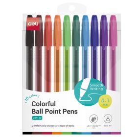 Pix fara mecanism DELI Q69, 0.7 mm, 10 culori/set