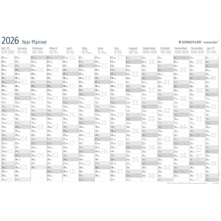 Planner anual A1 STAEDTLER Lumocolor Year Planner 2025