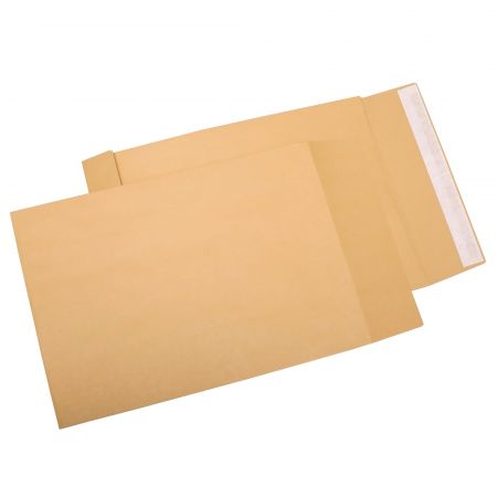 Plic B4 kraft siliconic cu burduf 4 cm, 10 buc/pachet