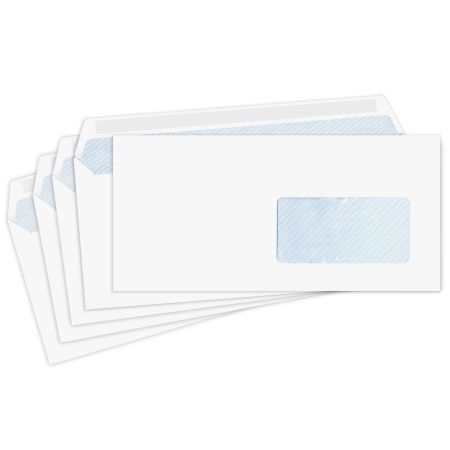 Plic DL alb siliconic fereastra dreapta, 500 buc/cutie, ACCENTA