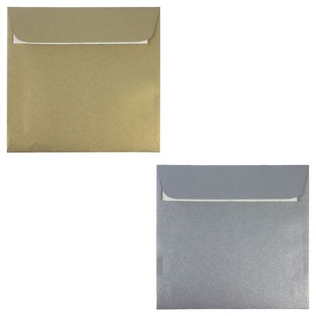 Plicuri invitatii 160 x 160 mm DACO, 25 buc/set 