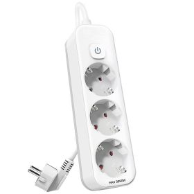 Prelungitor 3 prize, cu intrerupator, 3 m, DELI T432