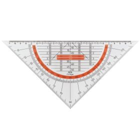 Echer profesional 25 cm cu raportor si maner detasabil, ARISTO AR 23008