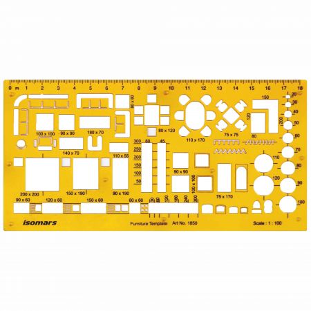 Sablon desen tehnic mobila ISOMARS Furniture 1850