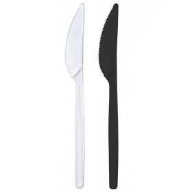 Cutite plastic PS SAFIR, 50 buc/set