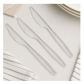 Cutite plastic PS SAFIR, 50 buc/set