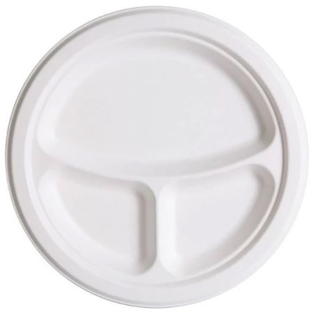 Farfurii din trestie de zahar, 22 cm, 50 buc/set